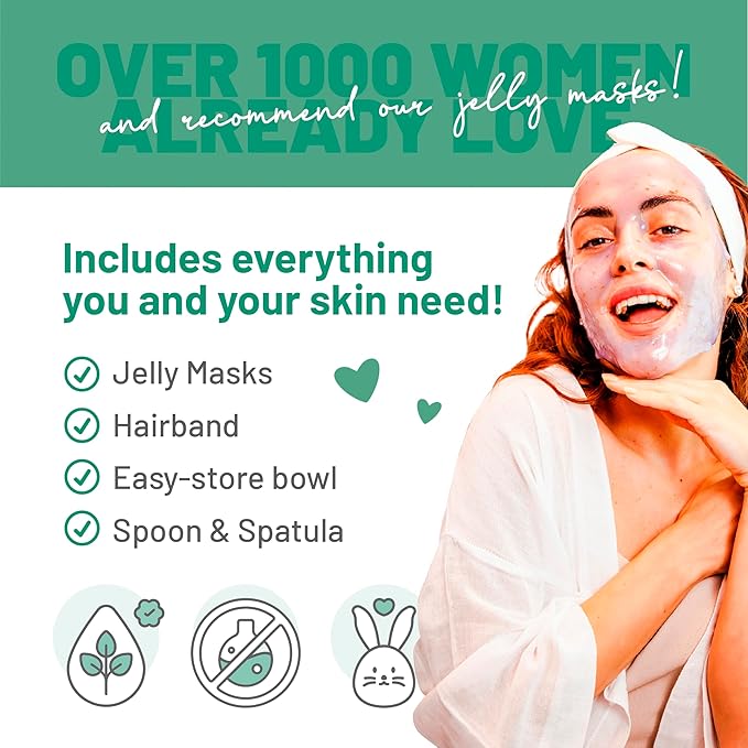 BRÜUN Jelly Mask Jar Aloe Vera Peel-Off Face Care Rubber Mask | 23 fl oz Skin - Image 6