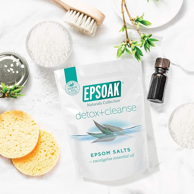 Epsoak Epsom Salt 4 lb. Magnesium Sulfate USP. Resealable Epsom Salt Bag Detox - Image 6