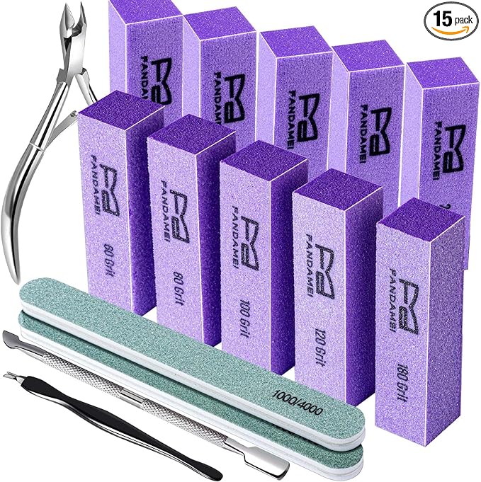 FANDAMEI Nail Buffer and Shine Kit, Nail Care Kit, Nail Buffer Kit, Nail Buffers by FANDAMEI