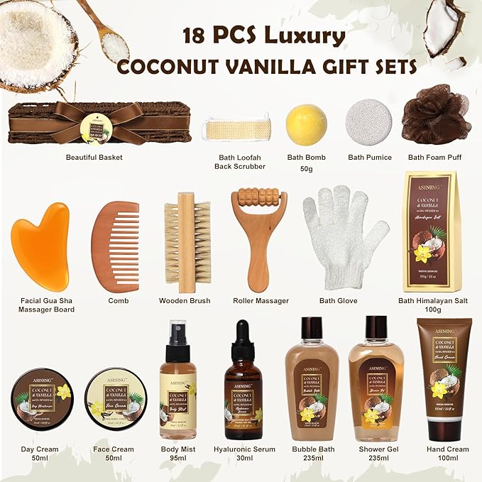 19-Piece Bath and Body Gift Basket Set - Image 2