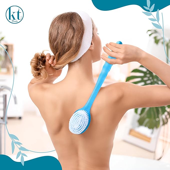 Bath Body Brush Long Handle Back Shower Brush Exfoliating Back, and Feet - Image 6