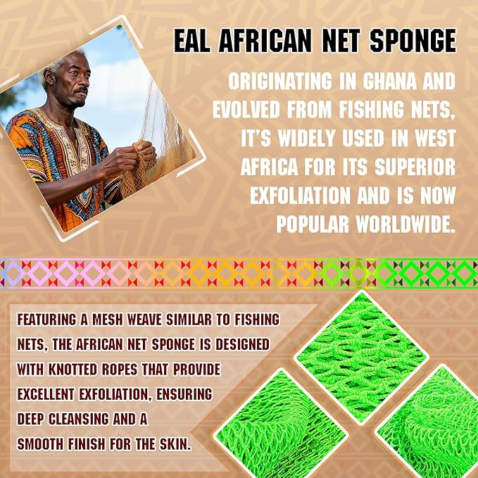 African Net Sponge Set - Image 3