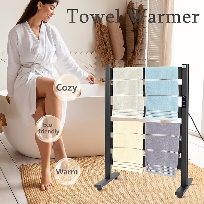 Heated Towel Racks for Bathroom, Towel Warmer Rack, Upgraded Extra-Wide Heating - Image 8