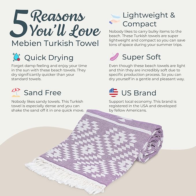 Turkish Towels Beach Towels Oversized Beach Towels - Image 4
