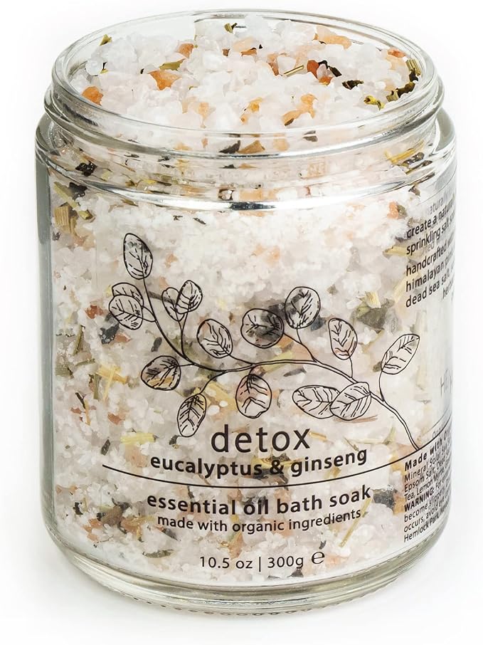 Hemlock Park Detox Essential Oil Bath Soak | Naturally Soothing Mineral Sea - Image 4
