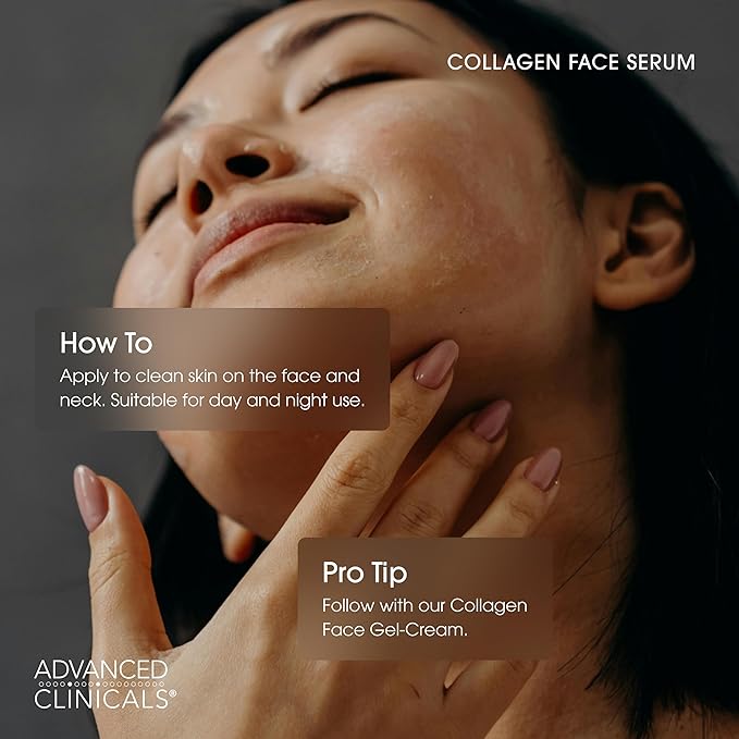 Advanced Clinicals Collagen Facial Serum + Turmeric Oil Face Serum Skin Care Set - Image 4