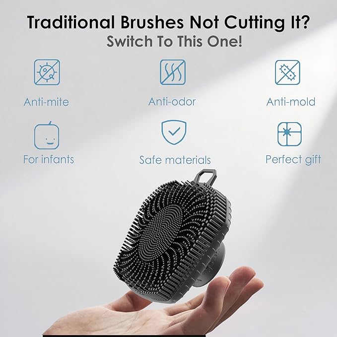 RamPula Face Scrubber, Pore Brush | Lymphatic Drainage Brush, Silicone Facial - Image 6