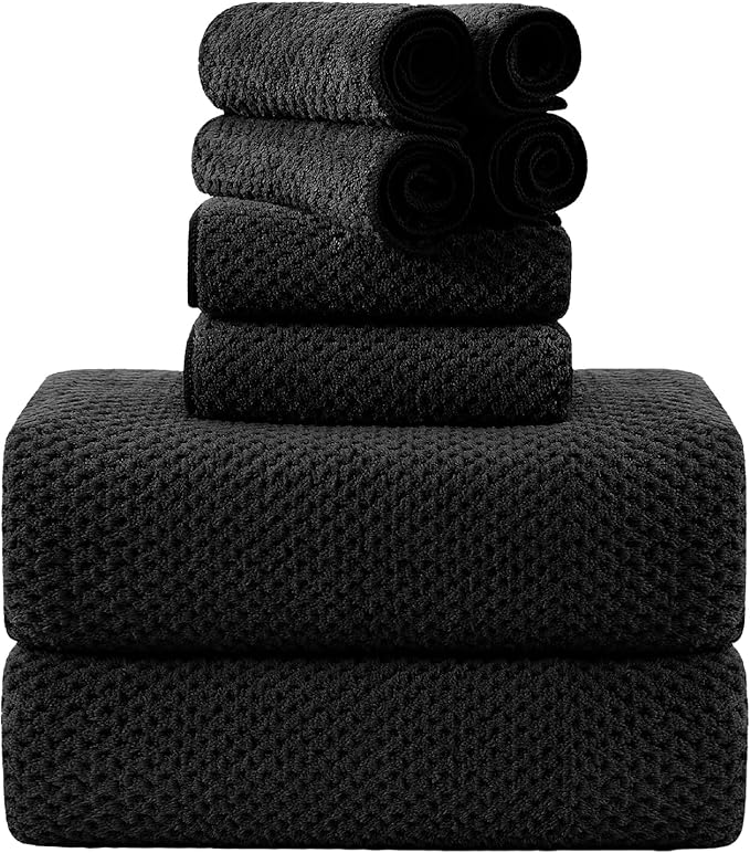 8-Piece Bath Towel Set, 2 Extra Large Bath Towel Sheets, 2 Hand Towels and 4 by Smuge
