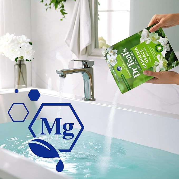 Dr Teal's Epsom Salt Magnesium Soak, Gardenia Grace, 3 lbs - Image 3