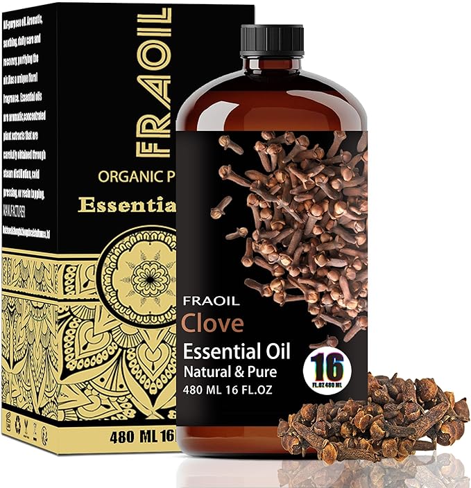 Clove Essential Oil, Clove Oil 16 Fl Oz 480ML by FRAOILESSENTIALOIL