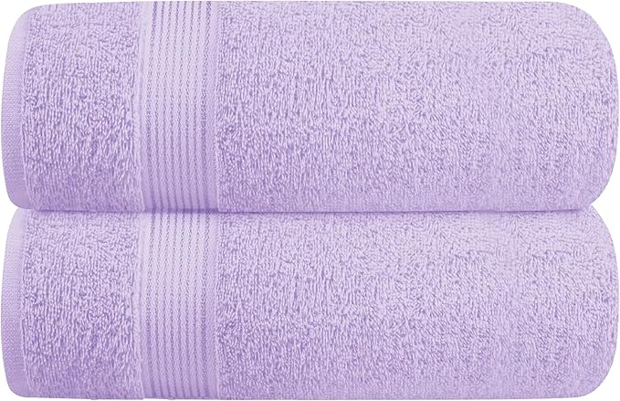 Elvana Home Cotton 2 Pack Oversized Bath Towel Set 28x55 inches, Large Bath by Unknown