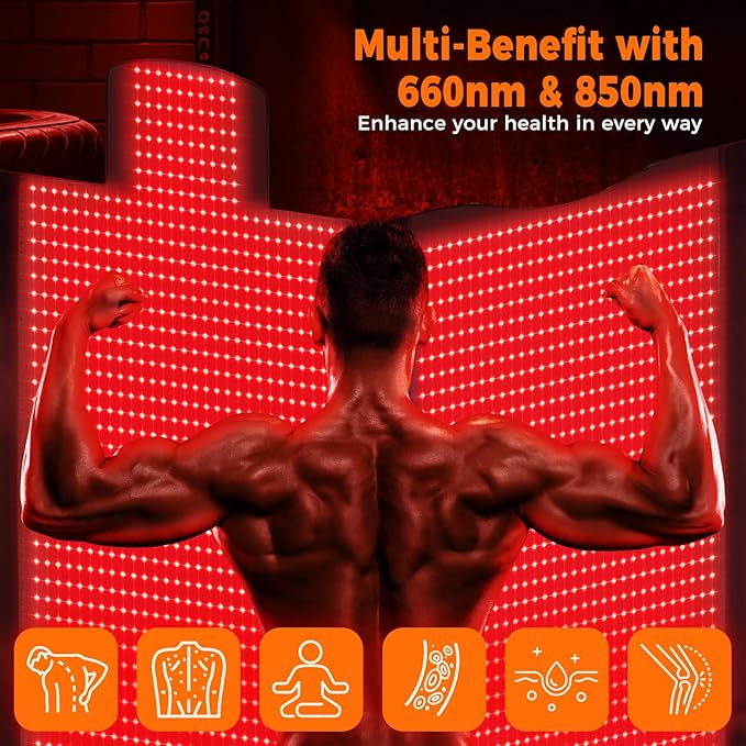 LITDUCK Body Red Light Therapy Mat, Eligible Red Light Therapy Blanket - Image 7