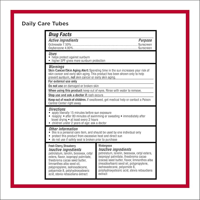 Carmex Daily Care Moisturizing Lip Balm Pack, SPF 15 - Image 7