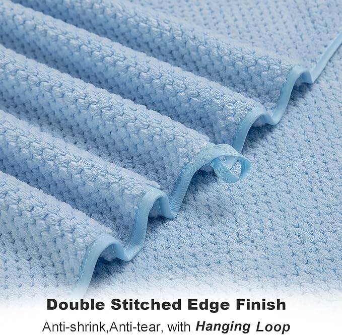 8-Piece Bath Towel Set, 2 Extra Large Bath Towel Sheets, 2 Hand Towels and 4 - Image 5