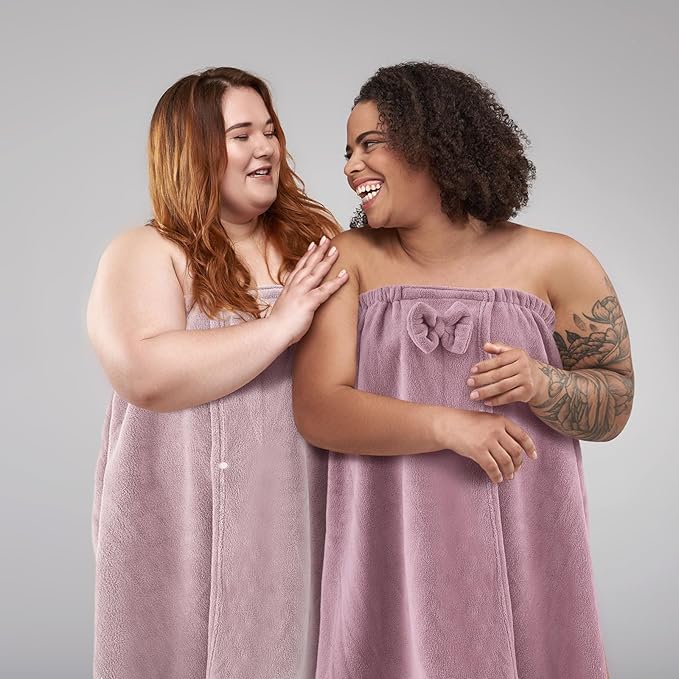 Xtinmee 2 Sets Plus Size Womens Wrap Towel - Image 4