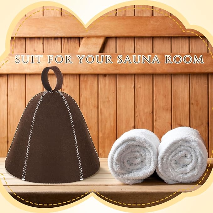 JaGely Sauna Hat for Men Women Sauna Hat Vaporarium Cap Russian Banya Cap for - Image 5