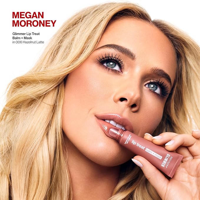 Revlon Glimmer Lip Treat Balm + Mask, Overnight Peptide Lip Treatment, 001 - Image 3
