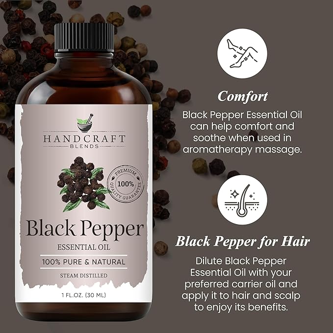 Handcraft Blends Black Pepper Essential Oil – 1 Fl Oz – 100% Pure and Natural – - Image 4