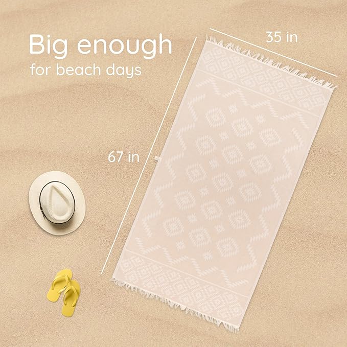 Premium Turkish Beach Towel – 100% Natural Cotton, Quick Dry, Sand Free - Image 3
