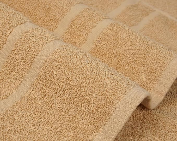 Basic Medium Bath Towels 24x48 Inches – Pack of 6 – Beige Color – Soft and - Image 9