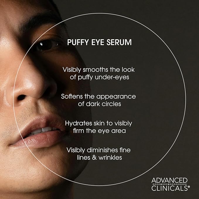 Advanced Clinicals Puffy Eye Under Eye Serum | Visible Anti Aging Brightening - Image 3