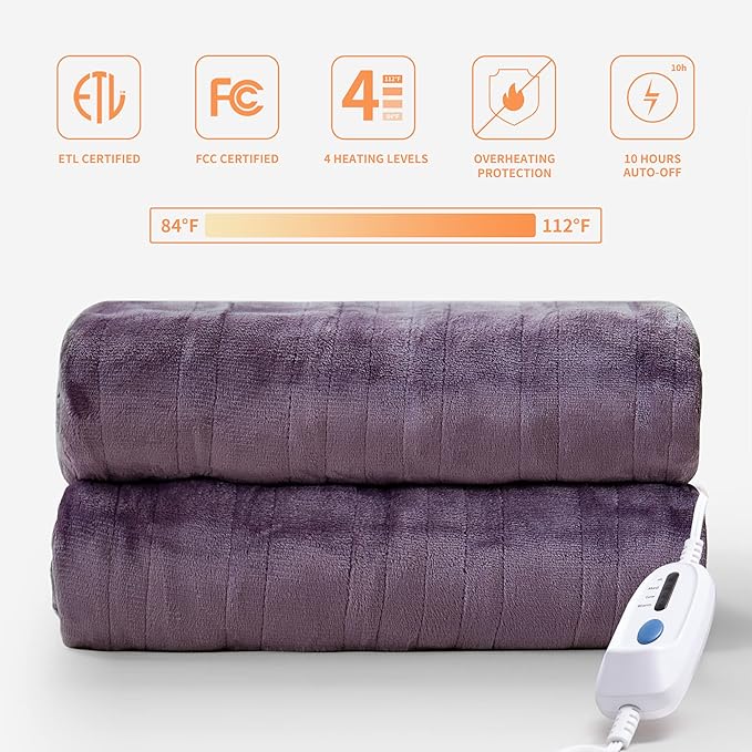JET'S HOME Heated Blanket Full 72"x84" - Image 2