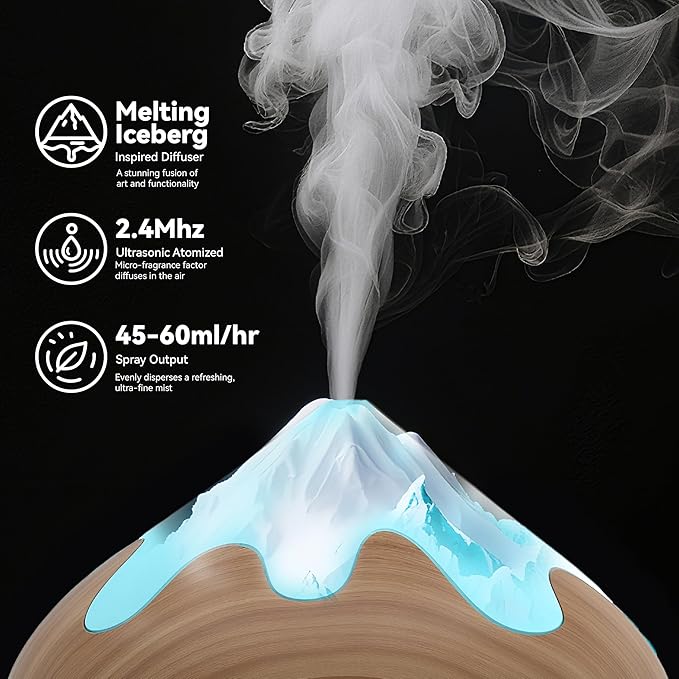 500ML Essential Oil Diffuser, Aromatherapy Diffuser - Image 6