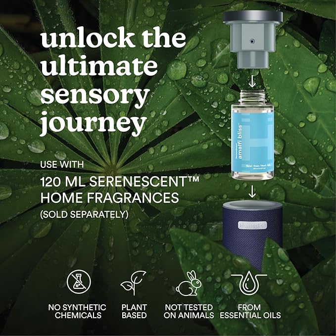 Homedics SereneScent Waterless Essential Oil Diffuser, Cordless Rechargeable - Image 4