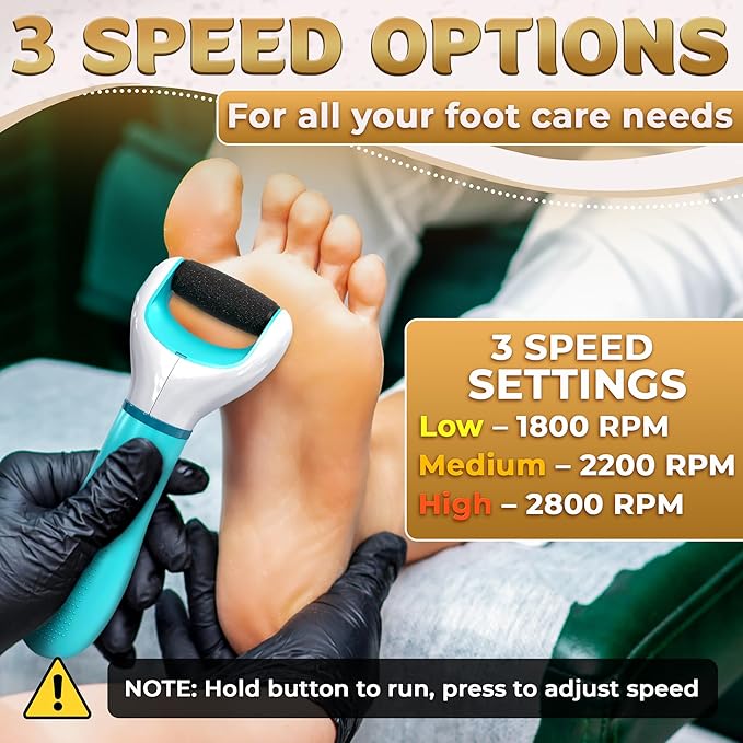 Electric Foot Sander Callus Remover – 3-Speed Foot Sanders - Image 7