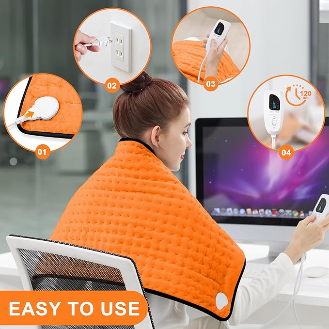 Deepsoon Heating Pad, Electric Heating Pads - Image 3