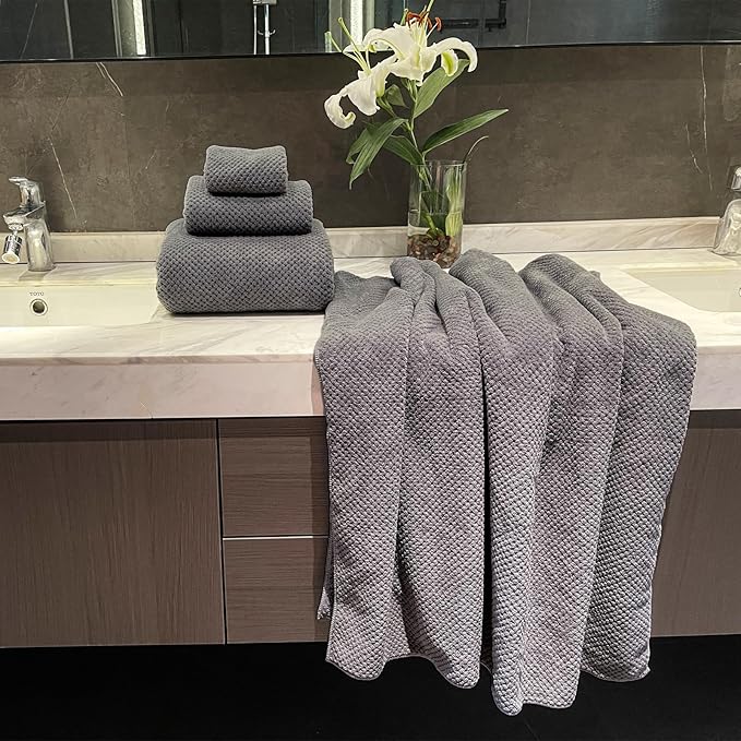 Extra Large Bath Towels Set for Bathroom 30x60 Inches Super Soft Light Weight - Image 5