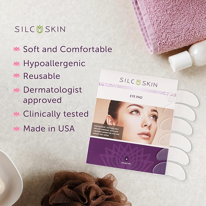 Silc Skin Silicone Eye Pads Reusable Overnight Eye Patches, Medical Grade - Image 6