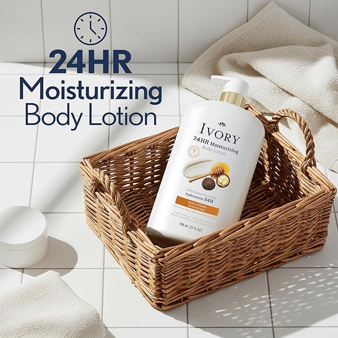 Ivory Hand & Body Lotion, 24hr Moisturizing, Repairs Extra Dry Skin, All Day - Image 3