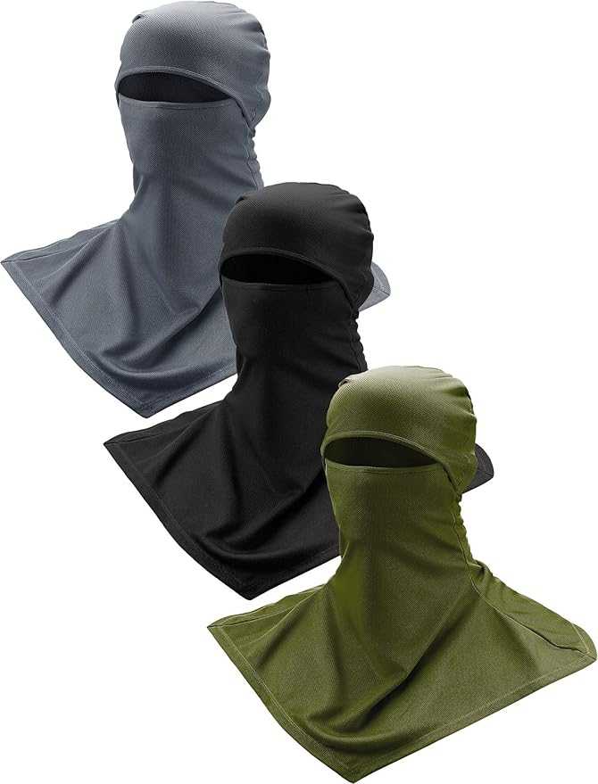 SATINIOR 3 Piece Balaclava Face Cover Sun Protection Neck Cover Summer by SATINIOR