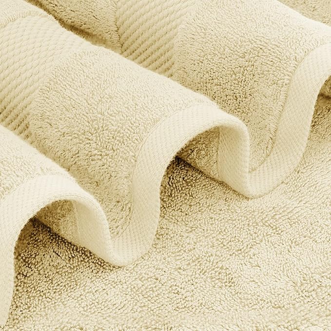 White Classic Luxury Bath Towels Large - Image 3