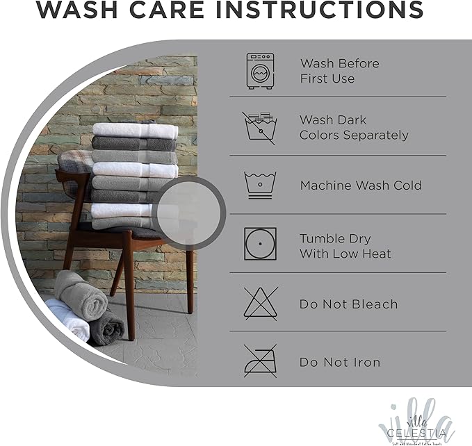 100% Cotton Hand Towel Set of 2, Sustainable, Highly Absorbent, Quick Drying - Image 5