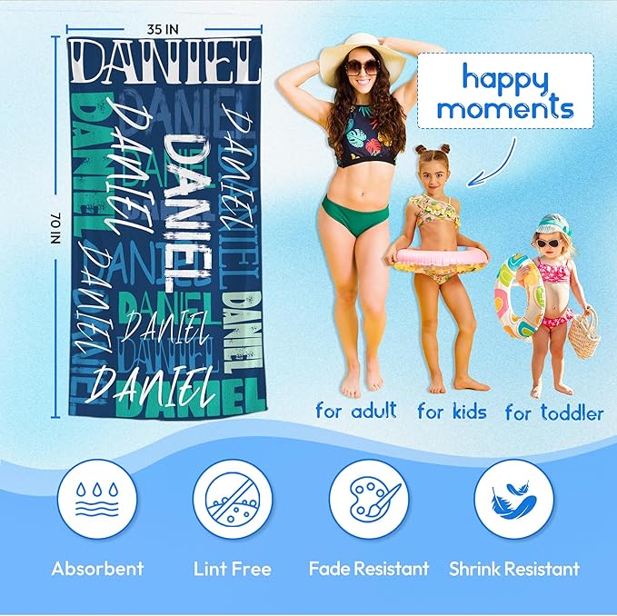 JML Personalized Beach Towel - Image 3