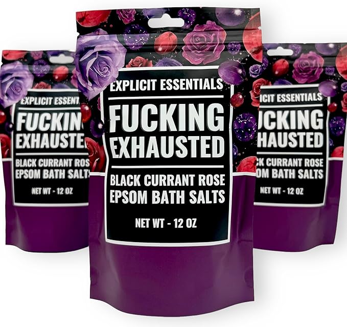 Explicit Essentials Black Currant Rose Epsom Bath Salts, Relaxation Blend - Image 8