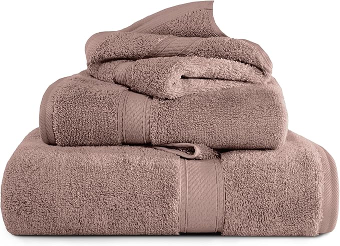 Superior Egyptian Cotton Pile 3-Piece Towel Set, 1 Bath, 1 Hand, 1 Face - Image 2