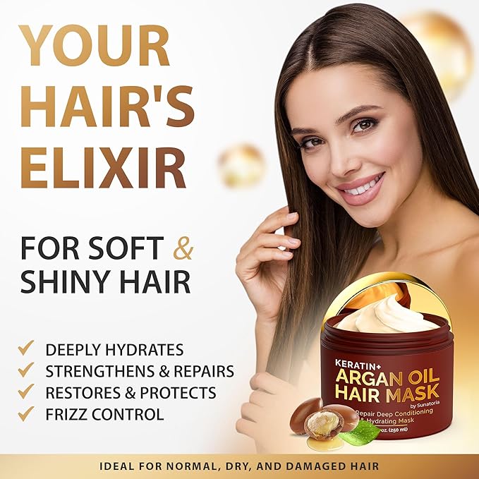 SUNATORIA Hair Mask with Keratin & Argan Oil - Image 2