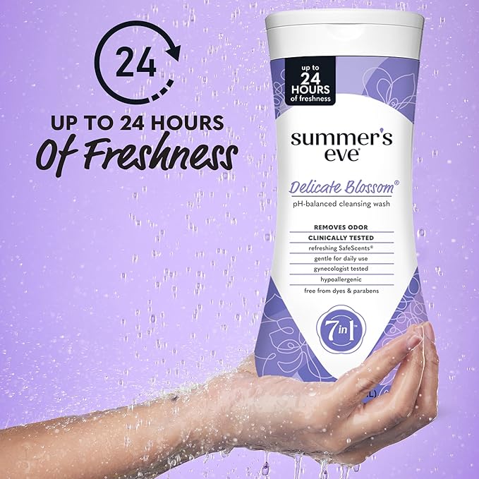 Summer’s Eve Feminine Wash, Delicate Blossom, Daily pH-Balanced Body Wash - Image 2