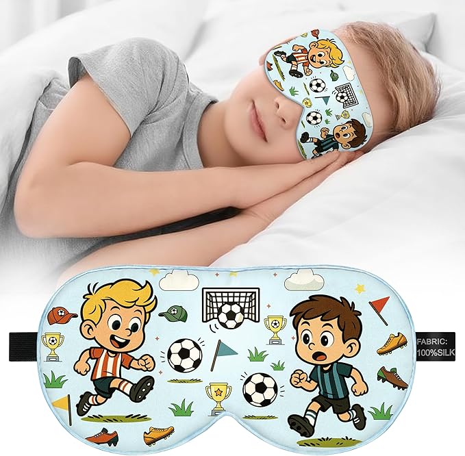 Kids Silk Sleep Mask – 100% Mulberry Silk Eye Cover, Kid Eye Mask by Unknown