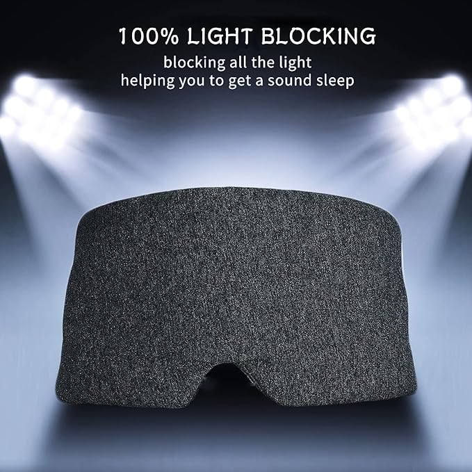Sleep Mask for Men Women, 100% Cotton Sleep Eye Mask - Image 3