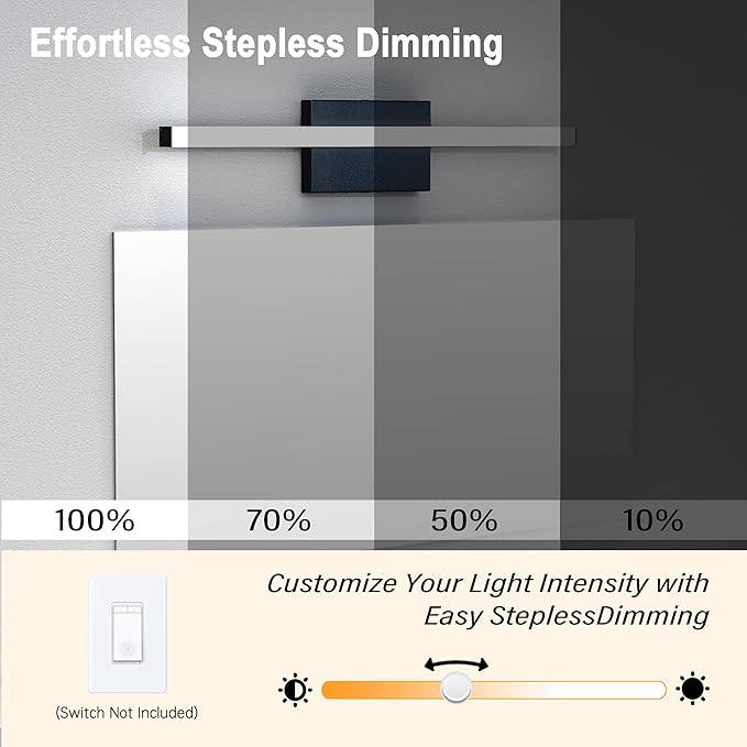 24 Inch LED Bathroom Vanity Light Bar 5700K Dimmable Led Bathroom Light Over - Image 7