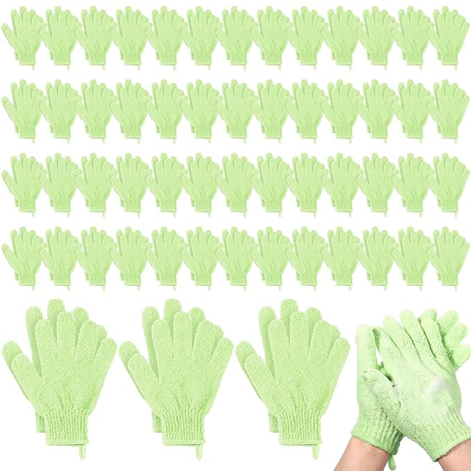 Didaey 104 Pcs Exfoliating Glove Bulk Shower Gloves by Didaey