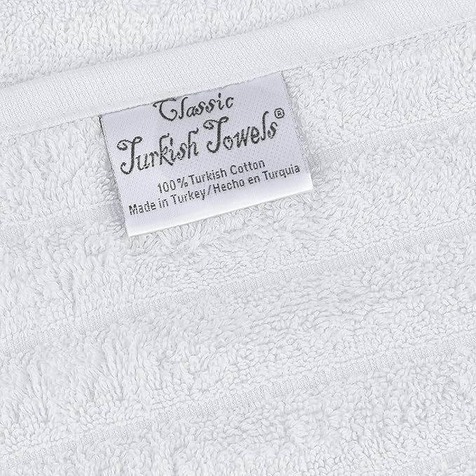 Classic Turkish Towels CTT Premium 6 Piece Hand Towels Set, 100% Turkish Cotton - Image 2