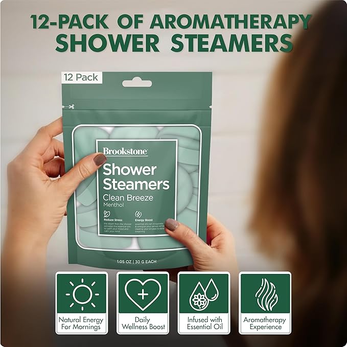 Brookstone Shower Steamers Aromatherapy 12 Tablets - Image 7