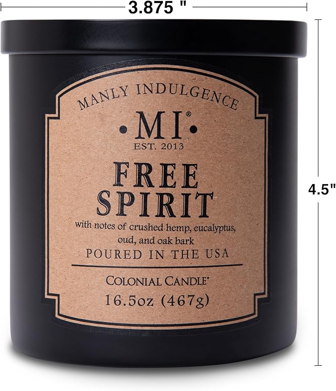Manly Indulgence Free Spirit Scented Candles - Image 4