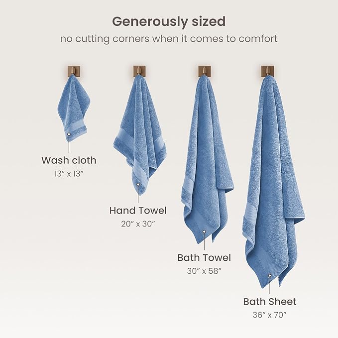 BIOWEAVES 100% Organic Cotton 700 GSM Plush Washcloths 13" x 13" GOTS Certified - Image 6