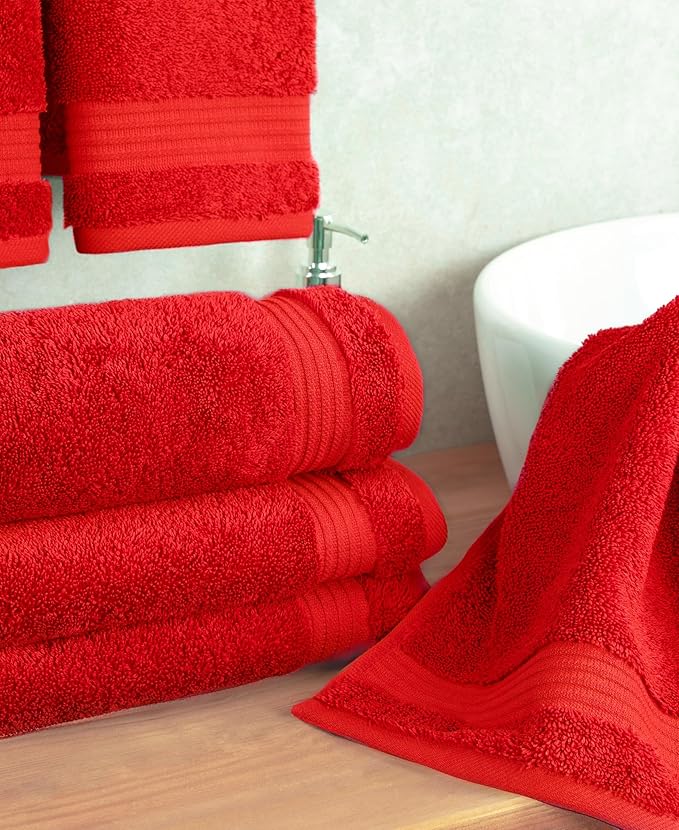 Cotton Paradise Hand Towels for Bathroom, 100% Cotton Turkish 4 Piece Hand - Image 2
